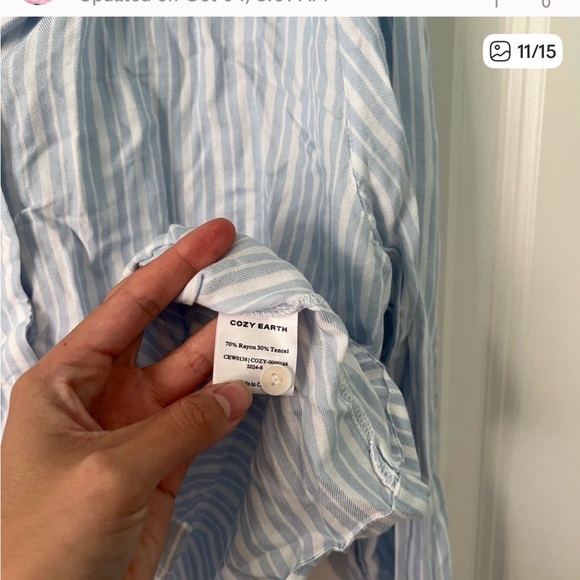 Cozy Earth Woven Pajama Set - Picture 8 of 9